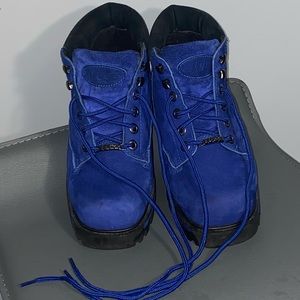 Rare Royal Blue Vintage Lugz Mantle Mid Chukka Boot!
